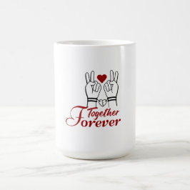 Caneca De Café “Together Forever – Romantic Valentine’s Day Coupl