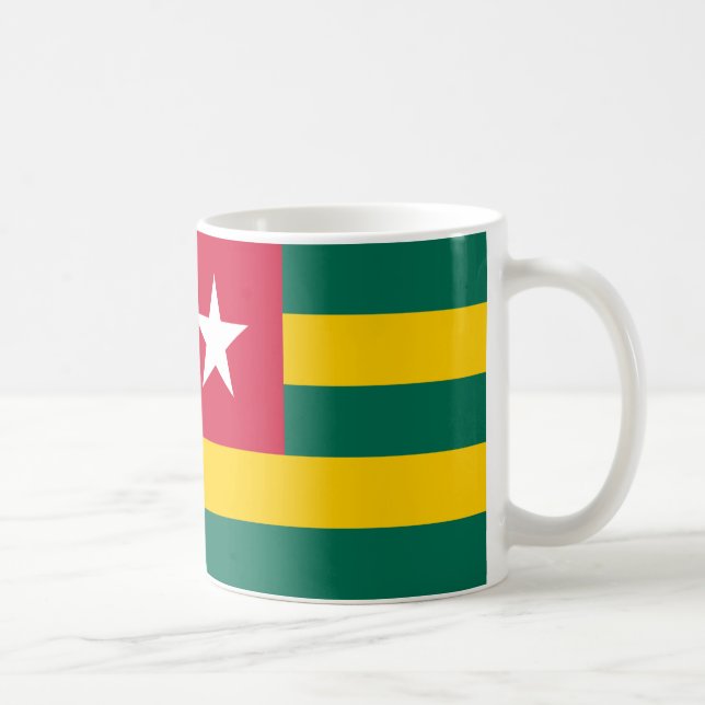 Caneca De Café Togo Flag Cerâmica Coffee Mug (Direita)
