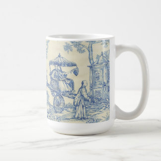 Caneca De Café Toile azul chinês
