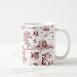 Caneca De Café Toile De Jouy - tarde do vintage