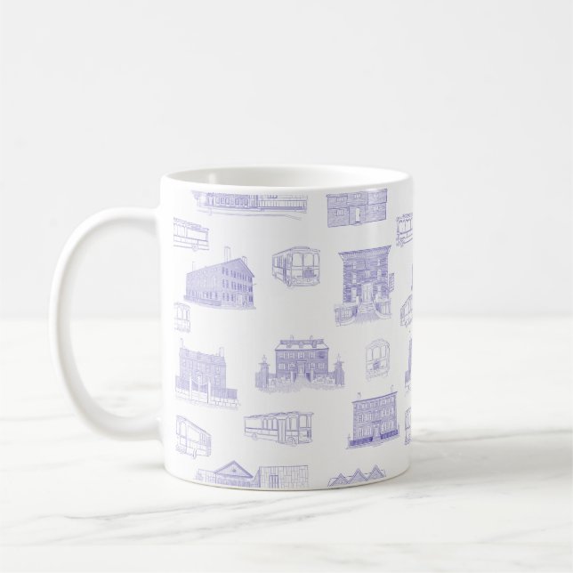 Caneca De Café Toile de MÃES Salem Históricas (Esquerda)
