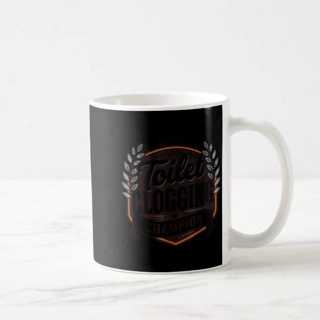 Caneca De Café Toilet Clogging Chamon  (Direita)