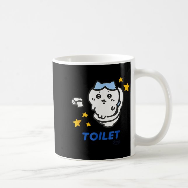 Caneca De Café Toilet Time Chikawa Meme Funny Tee  (Direita)