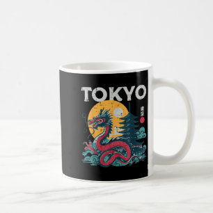 Caneca De Café Tokyo Dragon Vintage Asiática Mulheres Míticas Jap