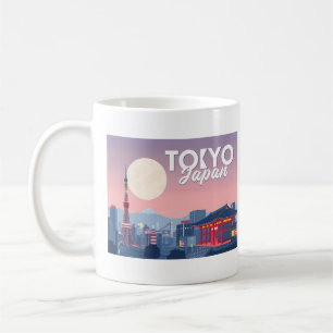 Caneca De Café Tokyo Japan Pastel Design Viagem