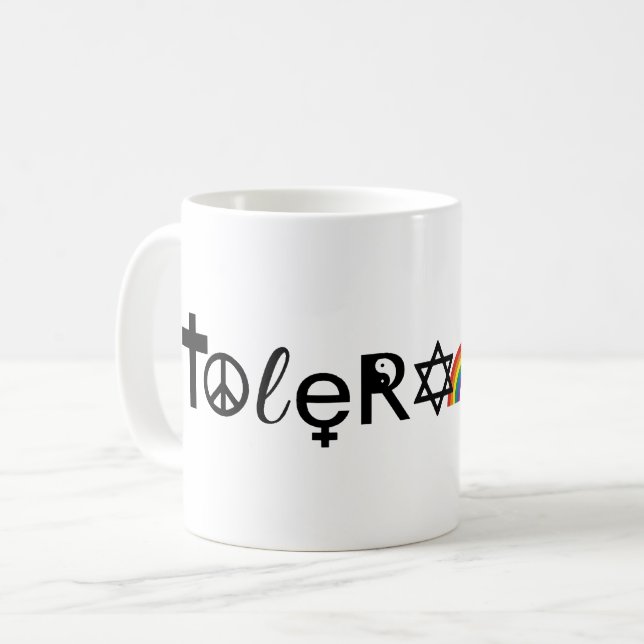 CANECA DE CAFÉ TOLERÂNCIA PARA TODOS (Frente Esquerda)