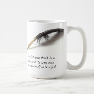 Caneca De Café Tolo sábio de Shakespeare |