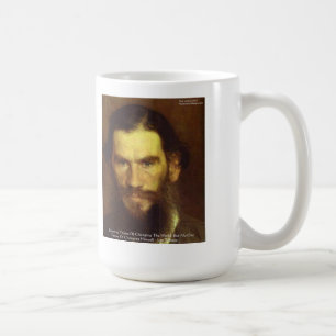 Caneca De Café Tolstoy "Mude a Si Mesmo" Presentes de Citações Sá