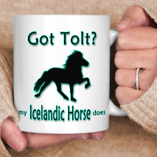 Caneca De Café Tolt obtido? Meu cavalo islandês faz