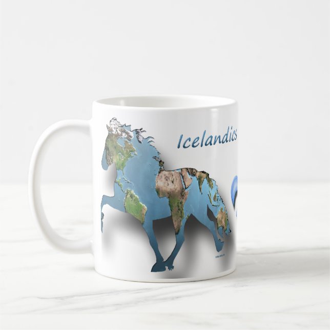 Caneca De Café Tolting o Mundo Cavalo Islandês (Esquerda)