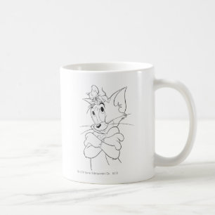 Caneca De Café Tom and Jerry On Head
