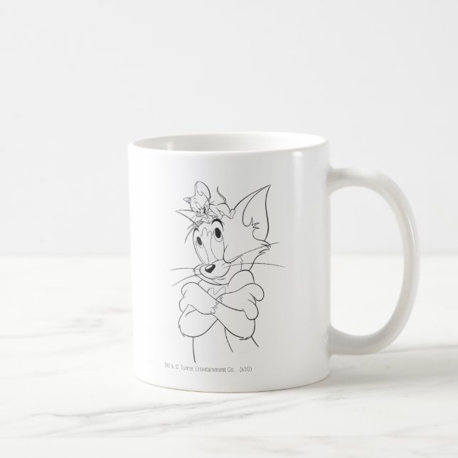 Caneca De Café Tom and Jerry On Head (Direita)