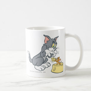 Caneca De Café Tom e Jerry alimentam o gato