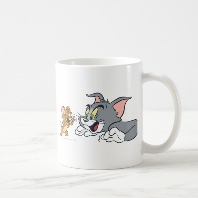 Caneca De Café Tom e Jerry Fazem Rostos (Direita)