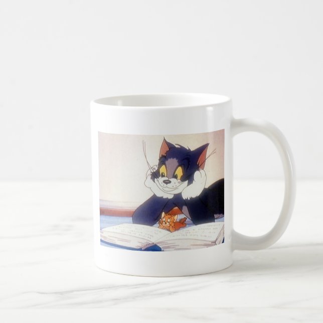 Caneca De Café Tom e Jerry leram um livro (Direita)