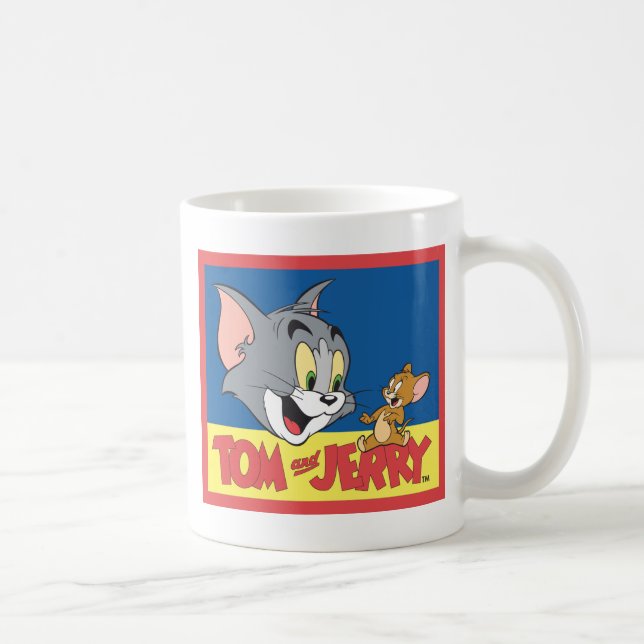 Caneca De Café Tom E Jerry Logo Flat (Direita)