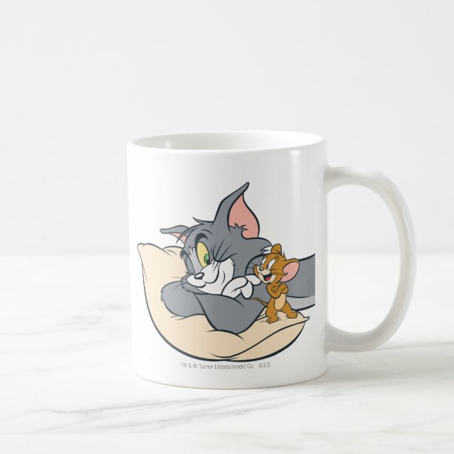 Caneca De Café Tom e Jerry no Travesseiro (Direita)