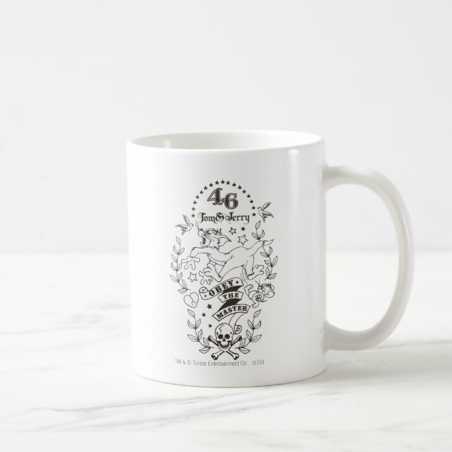 Caneca De Café Tom e Jerry Obey O Mestre 1 (Direita)