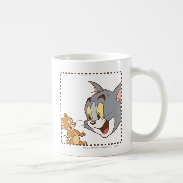 Caneca De Café Tom e Jerry Stamp (Direita)