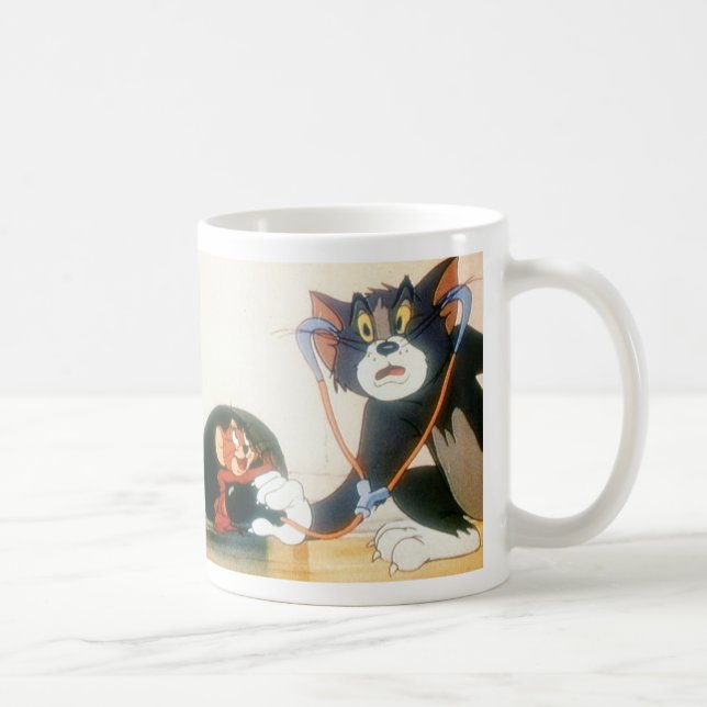 Caneca De Café Tom E Jerry Stethescope (Direita)
