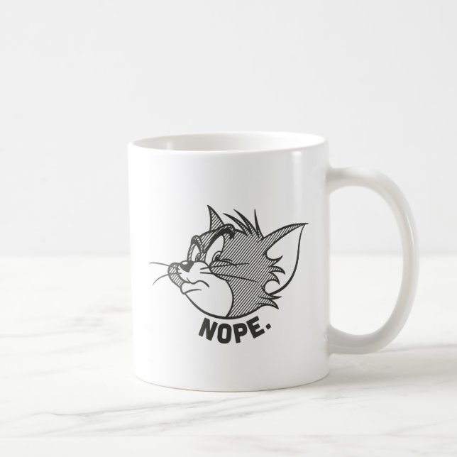Caneca De Café Tom E Jerry | Tom Diz Não (Direita)