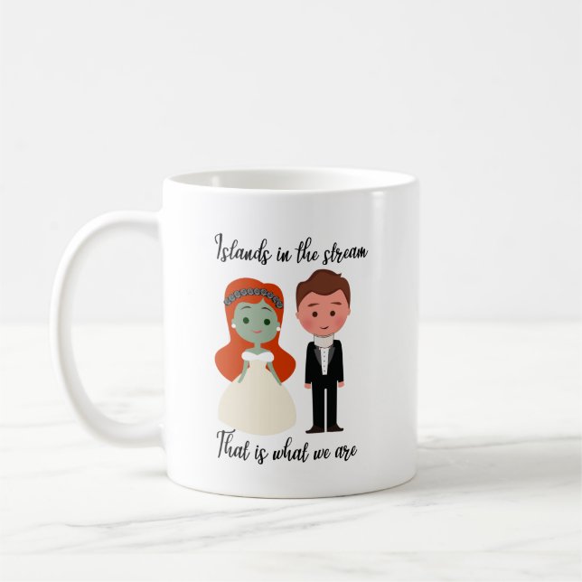 Caneca De Café Tom e Wanda, Ilhas do Stream Proposal Mug (Esquerda)