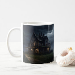 Caneca De Café Tomando meu café na Casa dos Fácios Assombrados