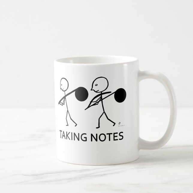 Caneca De Café Tomando Notas (Direita)