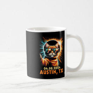 Caneca De Café Tomando Um Eclipse Solar Total Selfie 2024 Austin