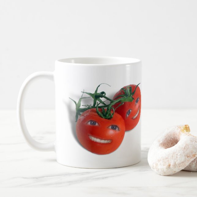 Caneca De Café Tomates Doces (Com Donut)