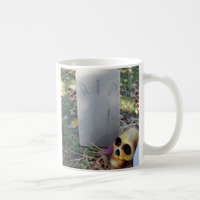 Caneca De Café Tombstone & Skull (Direita)