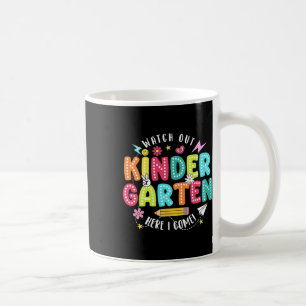 Caneca De Café Tome Cuidado Jardim de Infância Aqui Vou Eu Primei