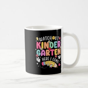 Caneca De Café Tome Cuidado Jardim de Infância Aqui Vou Eu Primei