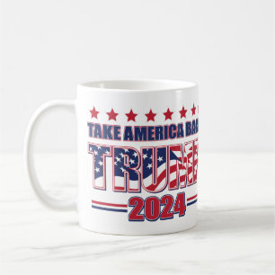 Caneca De Café tome o America Back Trump 2024