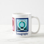 Caneca De Café Tomografia do Amor pela Paz Tomógrafo<br><div class="desc">Tomografia do Amor pela Paz. Um presente fofo de tomógrafo para um técnico ou tecnólogo de tomografia computadorizada que trabalha em imagens com um tomógrafo.</div>