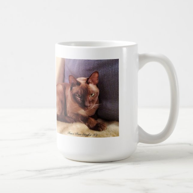 Caneca De Café Tonkinese, olhar intenso (Direita)