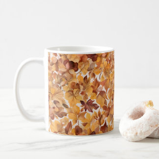 Caneca De Café Tons Pastéis Folhados De Cor