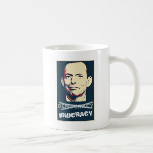Caneca De Café Tony Abbott - defensor do idiocracy australiano