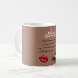 Caneca De Café Too Glam To Care – Chic Quote