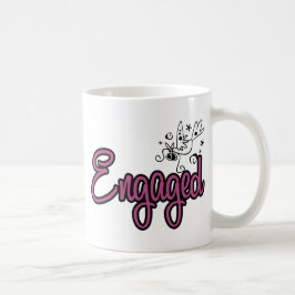 Caneca De Café ToonDoveEngagedPink