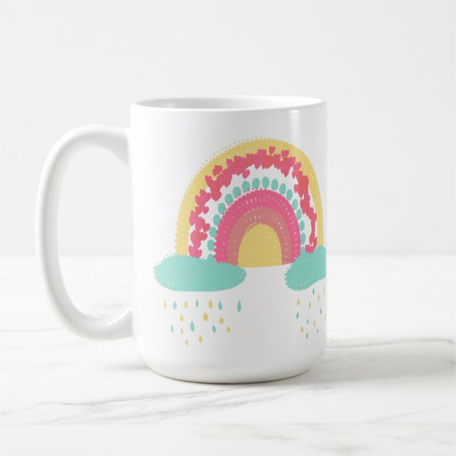 Caneca De Café Tootsie Fruity Rainbow Coffee Mug (Esquerda)