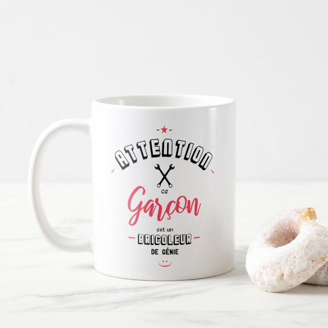 Caneca De Café Topa-a-tudo de génie (Com Donut)