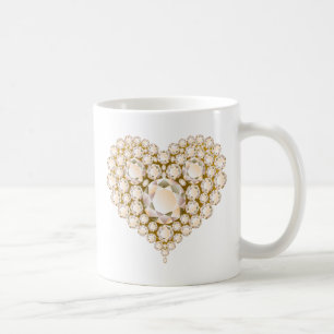 Caneca De Café Topaz Heart Gems