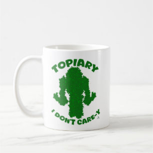 Caneca De Café Topiary, sem importância, diversão de moto de jard