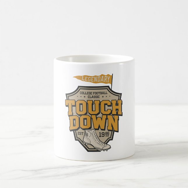 Caneca De Café Toque Lendário de Futebol Universitário (Criador carregado)