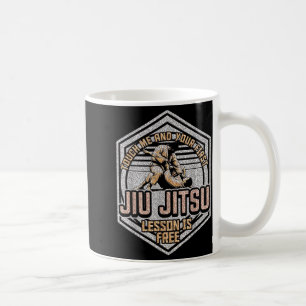 Caneca De Café Toque Me Ft BJJ Humor Jiu Jitsu Brasileiro MMA