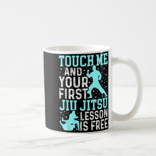 Caneca De Café Toque Me Ft BJJ Humor Jiu Jitsu Brasileiro MMA 6