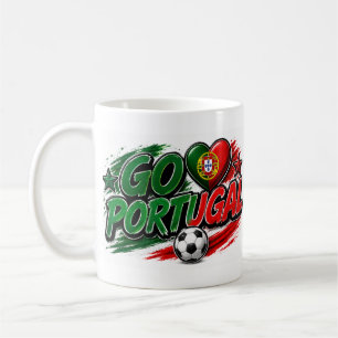 Caneca De Café TORCE PORTUGAL Fã Orgulho Português Pé