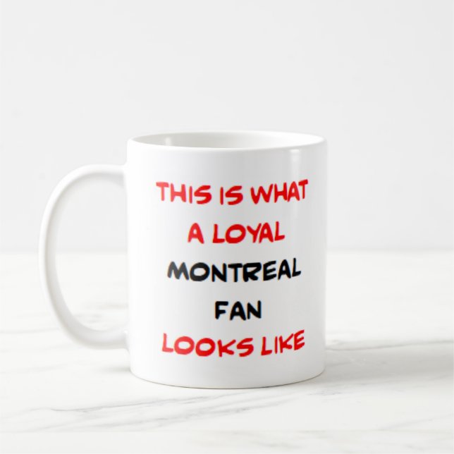 Caneca De Café torcedor de Montreal, leal (Esquerda)