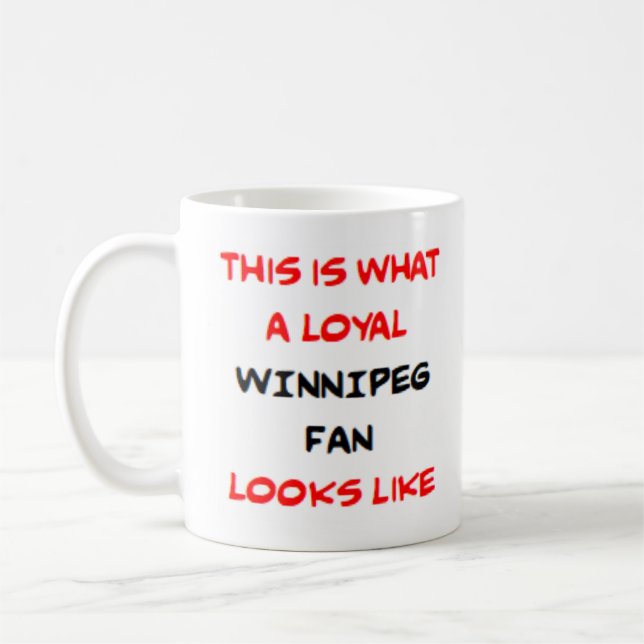 Caneca De Café torcedor de Winnipeg, leal (Esquerda)